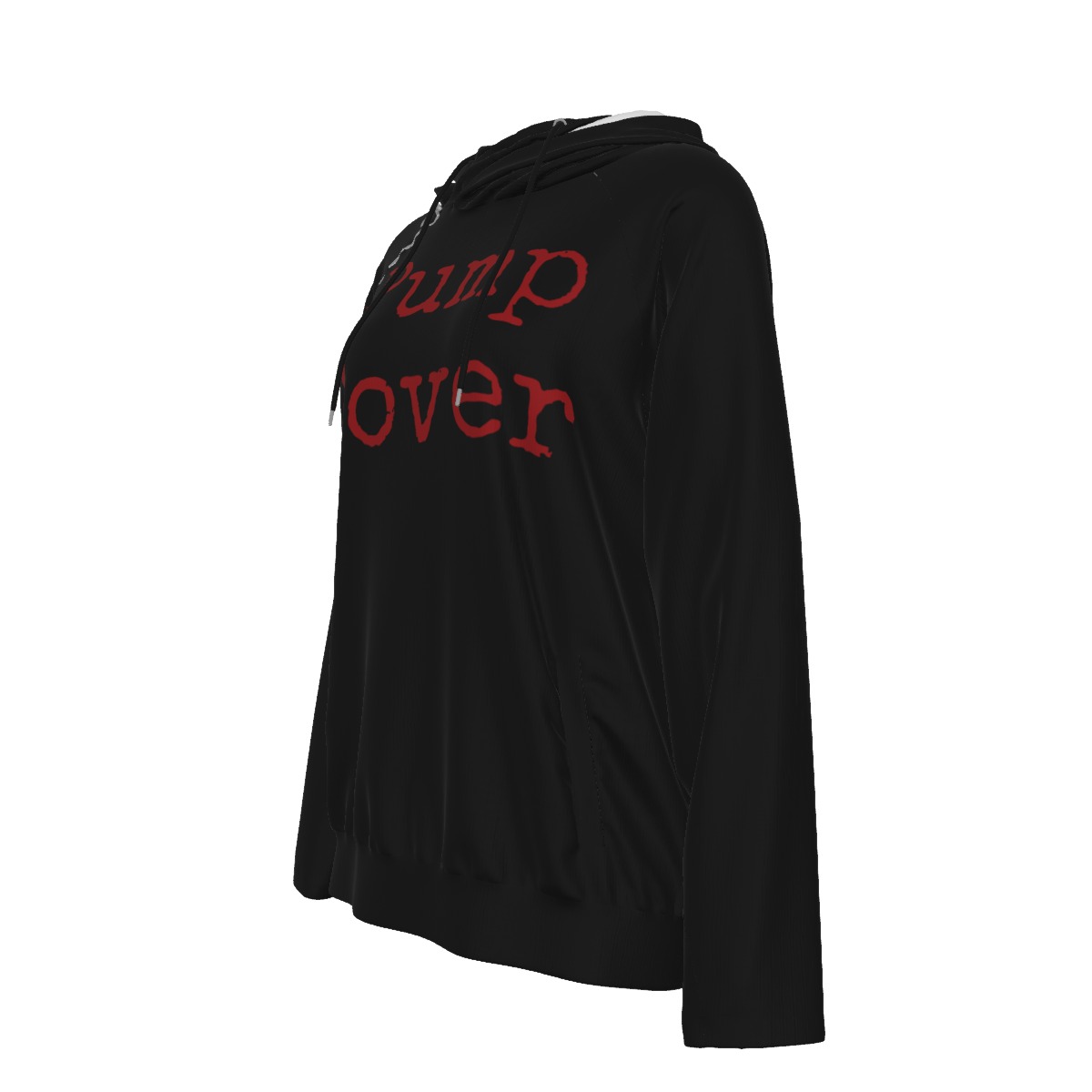 Pump Cover hoodie black w/red text - Image 4
