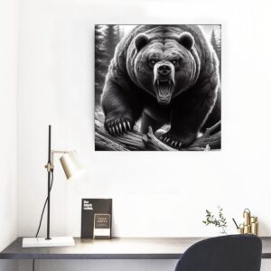Bear wall mural