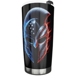 Patriotic Spartan Steel Mug