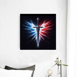 Sword wall mural