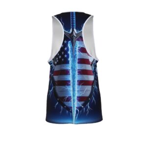Sword patriotic mens workout tank