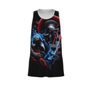 Patriotic spartan mens workout tank