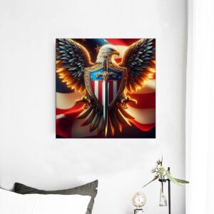 Eagle Flag Wall Mural