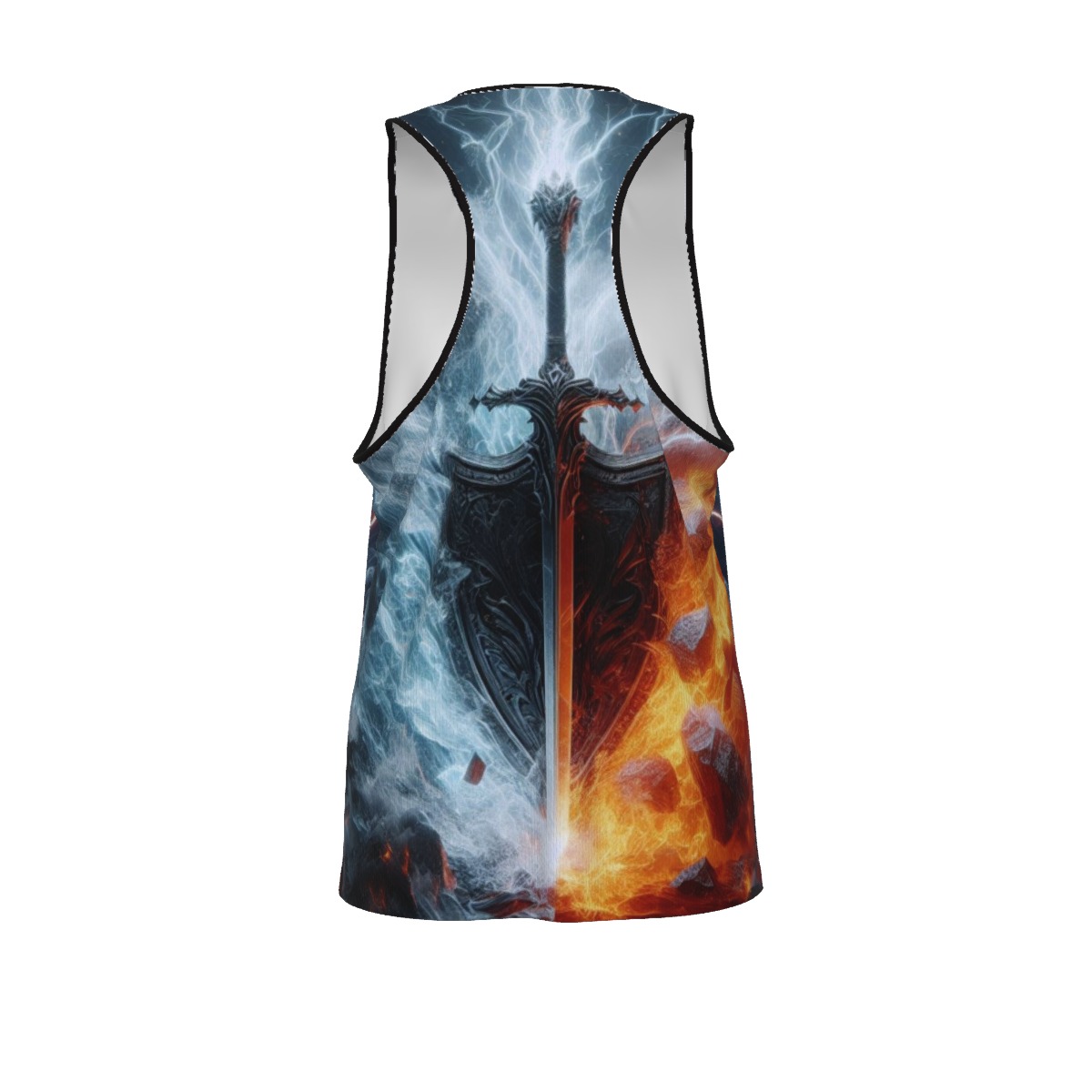 Fire knight mens workout tank - Image 3